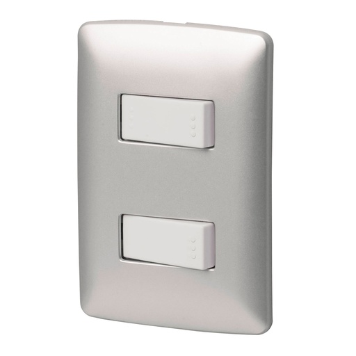 [HC23270] VOLTECK PA-APDO-EIP PLACA ARMADA INTERRUPTOR SENCILLO Y E