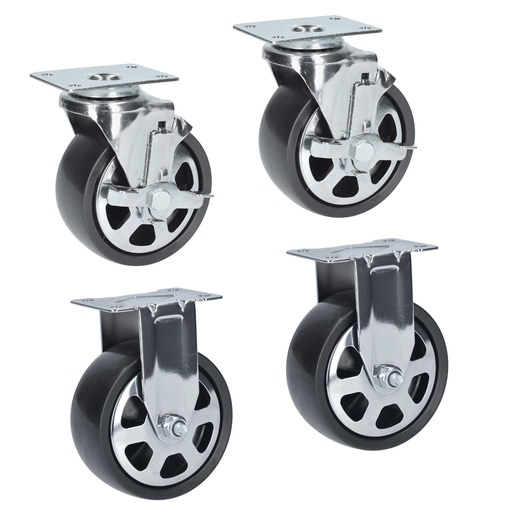 [H012491] URREA JGO DE RUEDAS 5" X 2 PARA GABINETE SERIE X