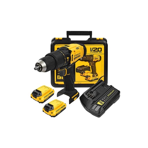 [HC152340] STANLEY ROTOMARTILLO 1/2"     20V C/2BAT Y MALETA SCD711C2K-