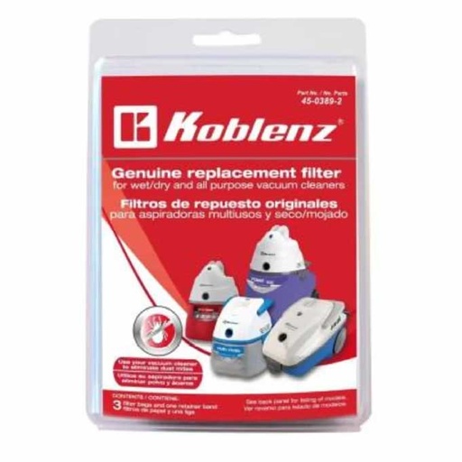 [HC152967] KOBLENZ FILTRO 45-0389-2      MULTIUSOS BLISTER 3 FILTROS