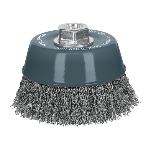 [HC153023] TRUPER CARDA  DE COPA 5"      ONDULADO GRUESO CO-512MRX