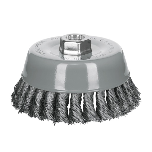 [HC152382] TRUPER CARDA DE COPA 5"       ALAMBRE TRENZADO FINO M/R CT-6