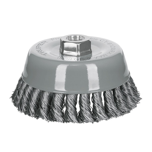 [HC152385] TRUPER CARDA COPA DE ALAMBRE  5" EJE MR TRENZADO GRUESO