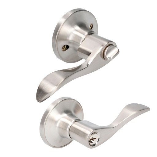 [HC134739] LOCK MANIJA TUBULAR RECAMARA  NIQUEL SAT CURVA 16MA