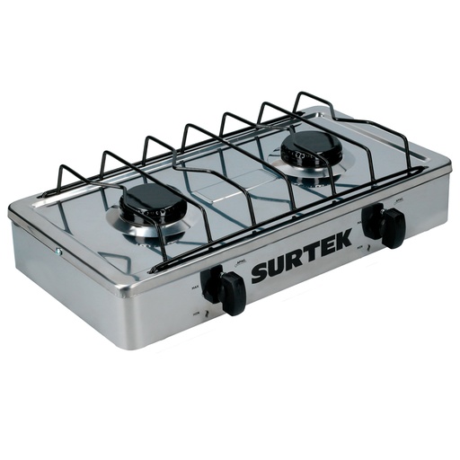 [HC139452] SURTEK ESTUFA GAS 2           QUEMADORES AC INOX EGAF2