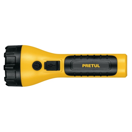 [HC139640] PRETUL LINTERNA RECARGABLE    180LUM D/LED PLAST LIRE-180P