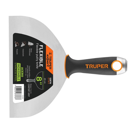 [HC152241] TRUPER ESPATULA FLEX 8" AC    INOX MGO COMF-GRIP ET-8FX