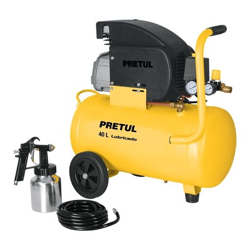[HC152095] PRETUL PAQ COMPRESOR 40LT     +MANG PVC+PISTOLA COMP-KIT40P