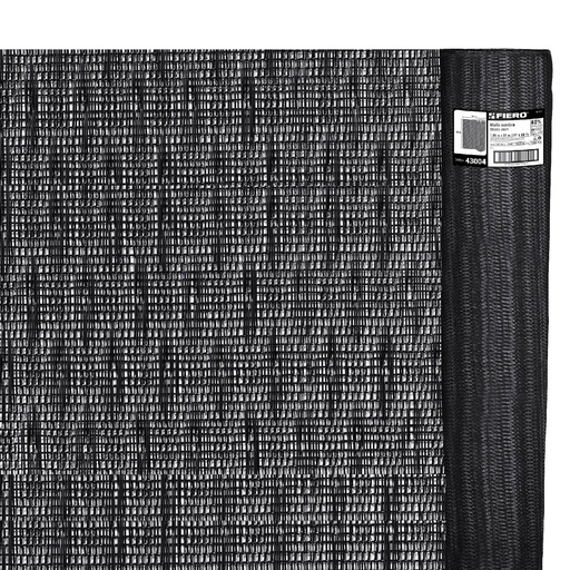 [HC149323] FIERO MALLA SOMBRA 80% 50X19  NEGRA 1.85MT TOLDO