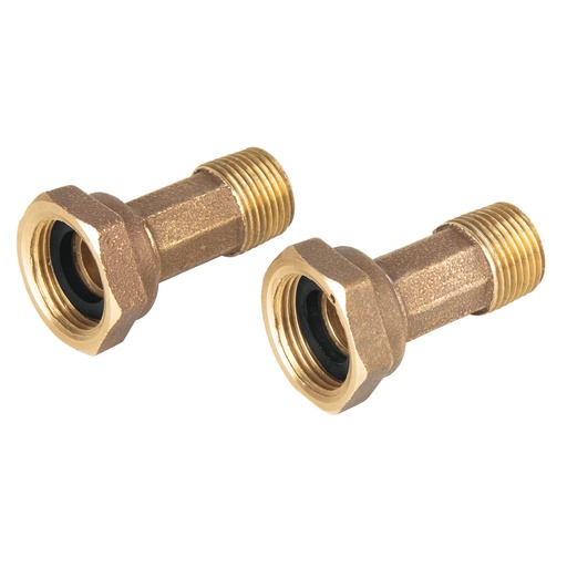 [HC149273] FOSET JGO NIPLES P/MEDIDOR    1/2X3/4" C/TUERCAS NM-1/2