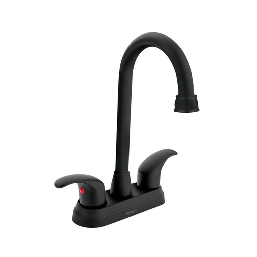 [HC153866] FOSET MEZCLADORA P/LAVABO 4"  NEGRO MAN PAL T/BAR AQM-62M