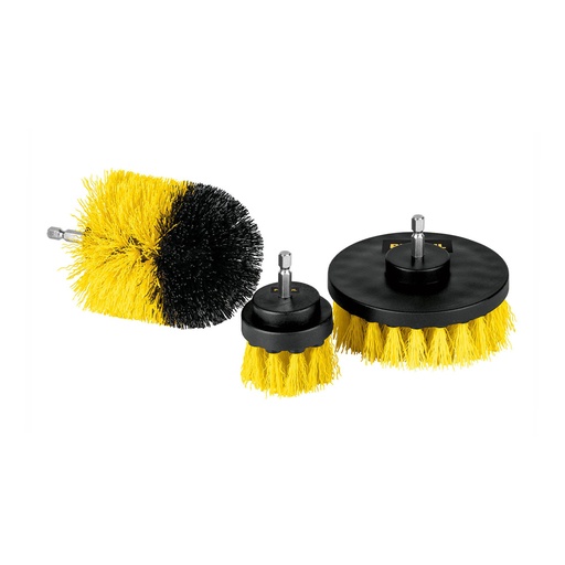 [HC150083] PRETUL CEPILLOS P/TALADRO     ZANCO 1/4" JGO 3PZ JCE-3P