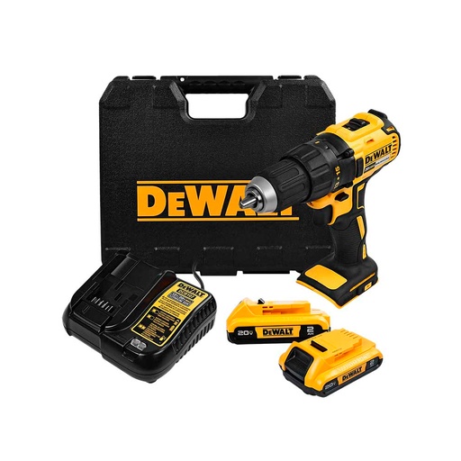 [HC148491] DEWALT TALADRO ATORN 1/2"     20V C/CARG+2BAT+EST DCD7771D2-