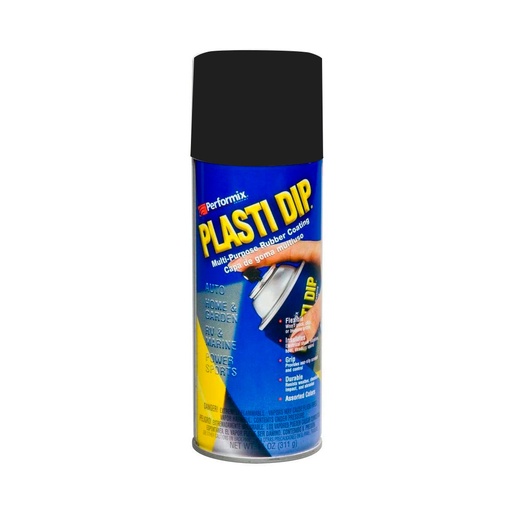 [HC150654] PLASTI DIP AEROSOL PINTURA    PLASTICA NEGRO 11OZ 11203