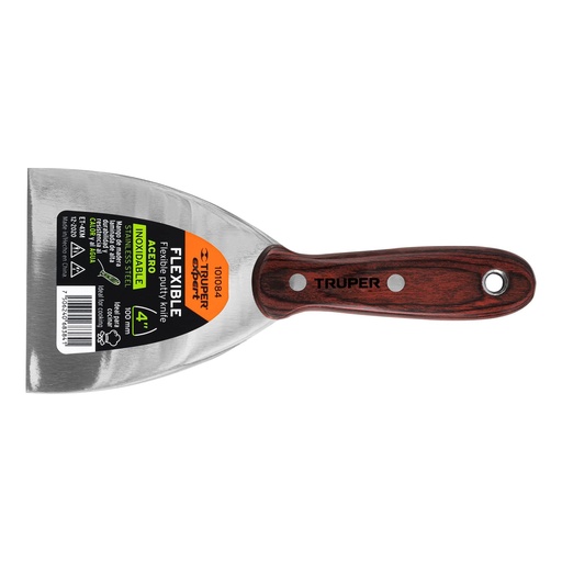 [HC153733] TRUPER ESPATULA 4" AC INOX    MGO MADERA ET-4XM