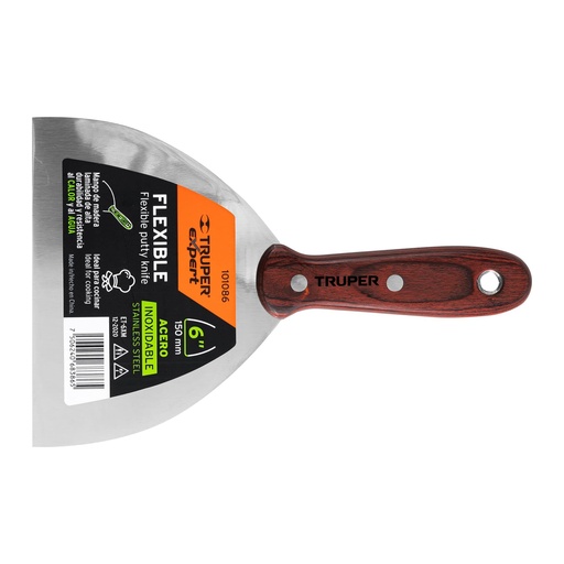 [HC153735] TRUPER ESPATULA 6" AC INOX    MGO MADERA ET-6XM