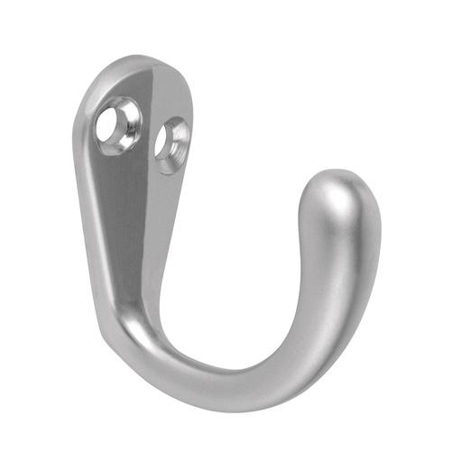 [HC149124] HERMEX GANCHO SENCILLO CROMO  MATE T/PERCHERO PEPU-03