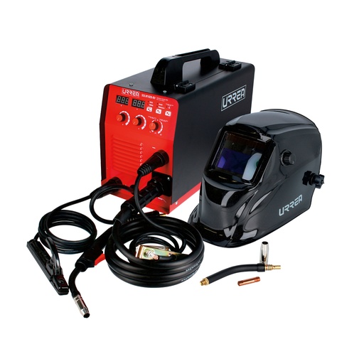 [HC152304] URREA JGO SOLDADOR INVERSOR   200A 110/220V MICRO AL+CARETA+