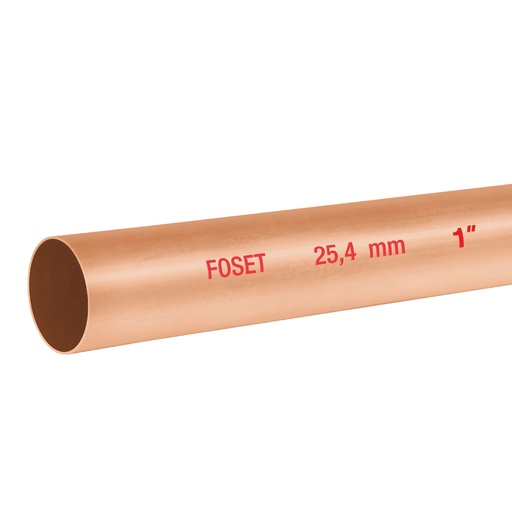 [HC150647] TUBO COBRE RIGIDO T/N         025.4MM1" AGUA TR/3M