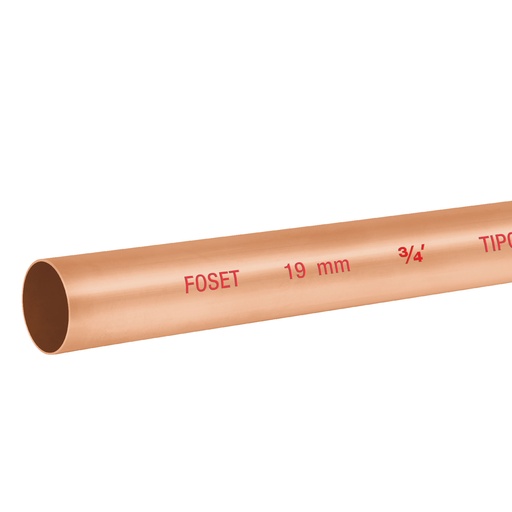 [HC150646] TUBO COBRE RIGIDO T/N         019.0MM3/4" AGUA TR/3M