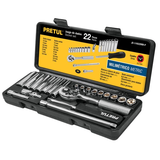 [HC150703] PRETUL AUTOCLE 22PZ 1/4" MM   JD-1/4X22MM-P