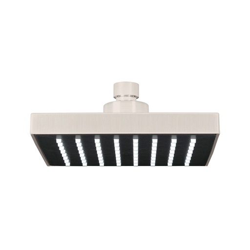 [HC153869] FOSET REGADERA CUADRADA 6"    SATIN S/BRAZO AQUA R-404SN