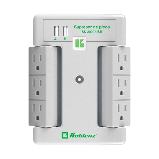 [HC153938] KOBLENZ MULTICONTACTO 6       CONTACTOS 2USB SS-2000USB