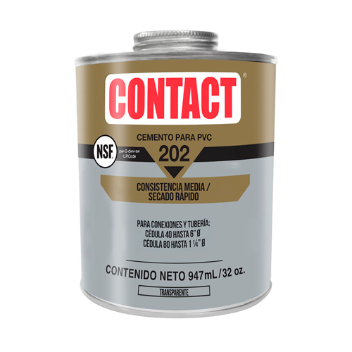 [HC153158] CONTACT CEMENTO P/PVC 947ML   DORADO SEC RAP 202