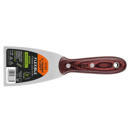 [HC153956] TRUPER ESPATULA ACERO/INOX    3" MGO MADERA ET-3XM
