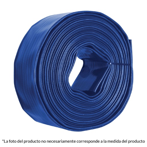 [HC155587] TRUPER MANGUERA PLANA 2" PVC  FLEX D/BOMBEO 100MT M210D