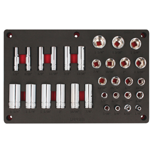 [HC155656] URREA JGO DADOS STD 1/2"      32PZ CH231P