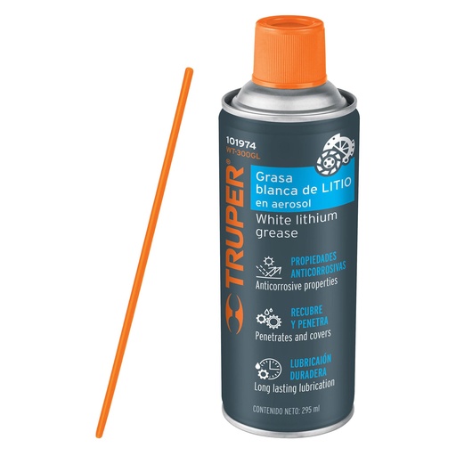 [HC157101] TRUPER GRASA DE LITIO BLANCA  EN AEROSOL 295ML WT-300GL