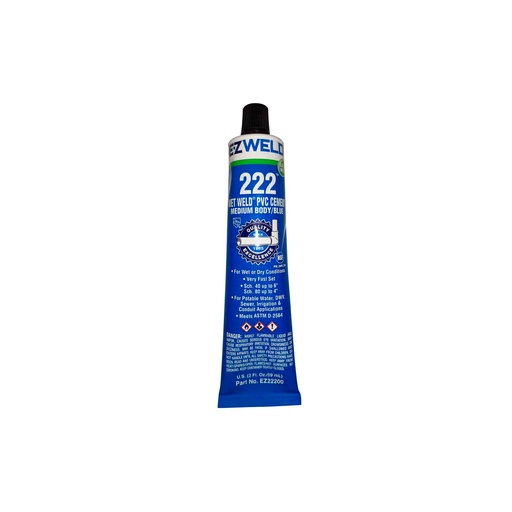 [HC162009] E-ZWELD PEGAMENTO P/PVC       MEDIO AZUL 59ML TUBO 222-00