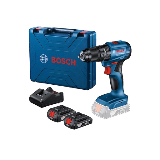 [HC160047] BOSCH ROTOMARTILLO 1/2" 18V   C/2BAT-CARG-MALETA GSB185-LI