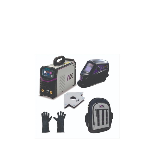 [HC155903] AXTECH COMBO SOLDADOR INV     250A+ MOCHILA+GTES+ESQ.MAGNET