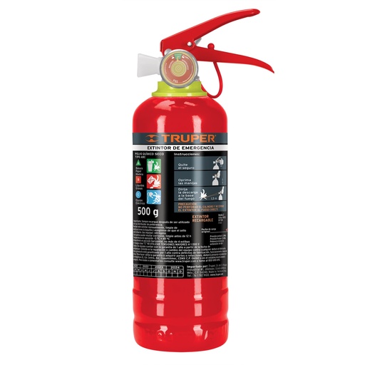 [HC155898] TRUPER EXTINTOR  PORTATIL     500GR RECARG T/ABC EXT-500