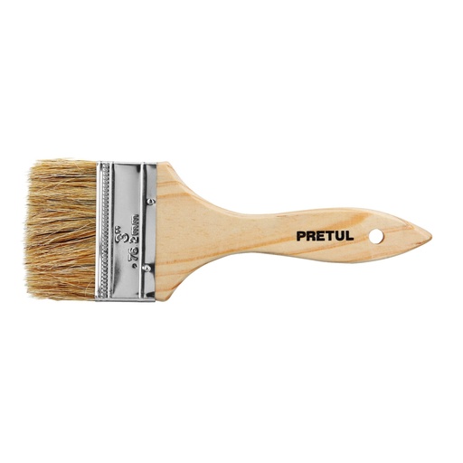 [HC19601] PRETUL BROCHA MANGO D/MADERA  3" BRE-3