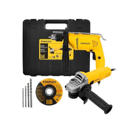 [HC159153] STANLEY COMBO MINIESMERILAD   +ROTOMARTILLO+1 DISCO+4BROCAS