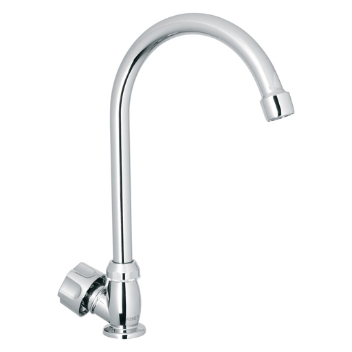 [HC157274] FOSET LLAVE INDIVIDUAL        P/FREGADERO CROMO ABS CURVO