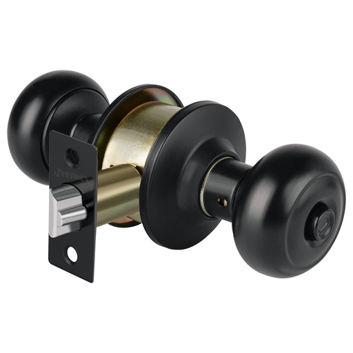 [HC159430] HERMEX CERRADURA RECAMARA     NEGRA POMO OVAL CEPO-62R