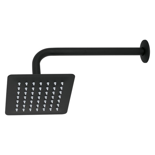 [HC159528] FOSET REGADERA CUADRADA 6"    NGA AC.INOX C/BRAZO R-414M