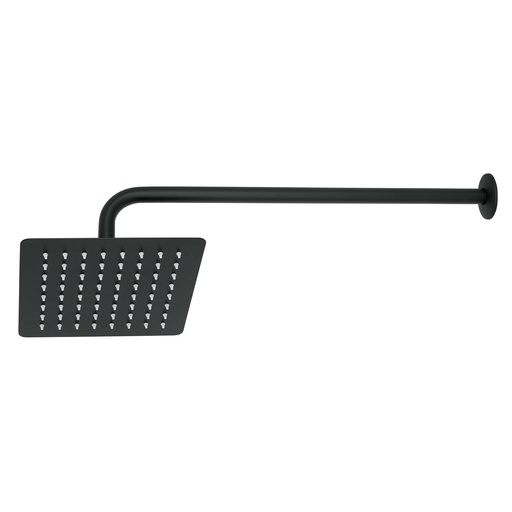[HC159530] FOSET REGADERA CUADRADA 8"    NGA AC.INOX C/BRAZO R-415M