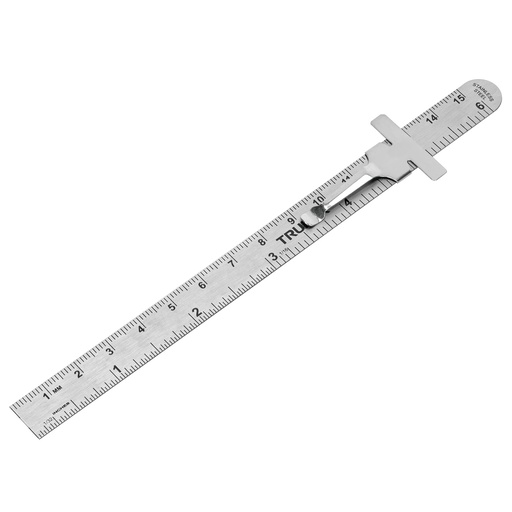 [HC149607] TRUPER REGLA D/AC INOX 15CM   D/BOLSILLO RGL-15B