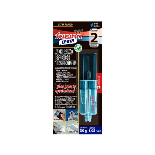 [HC160152] FUSION EPOXI PEGAMENTO LIQ.   2MIN TRANSP SUPER RAPIDO JERIN