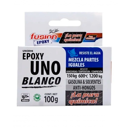 [HC160158] FUSION EPOXI PEGAMENTO        BLANCO 100GR U.GRAL UNOB98