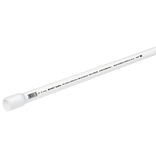 [HC149608] FOSET TUBO PVC HID C-40       013MM (1/2") TRM/3M PVC-001