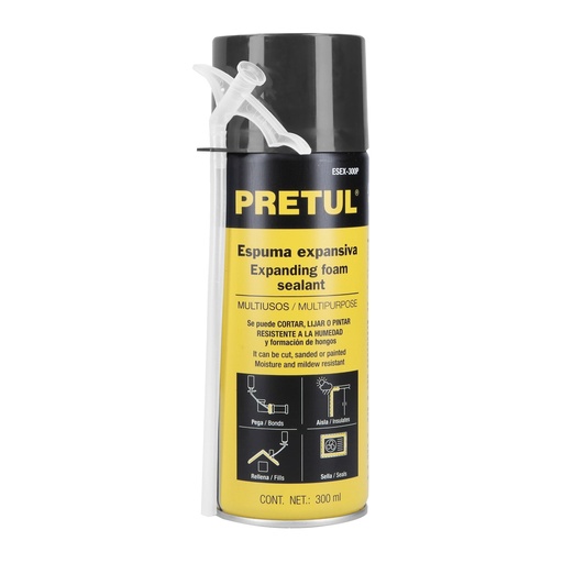 [HC149653] PRETUL ESPUMA POLIURETANO     300ML EXPANSIVA ESEX-300P