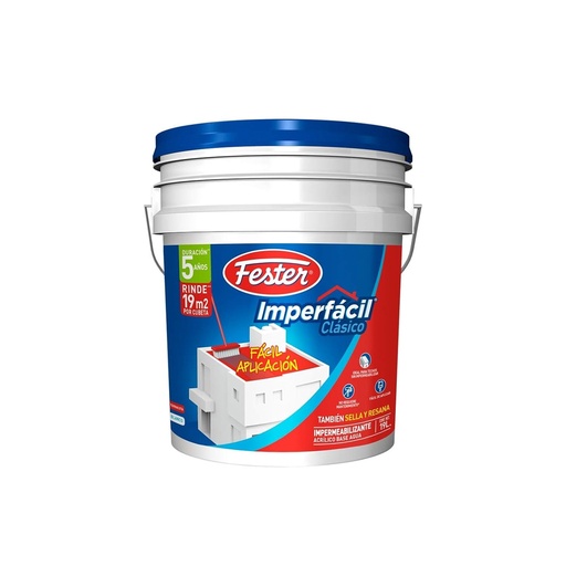 [HC160525] FESTER IMPERMEABILIZANTE      IMPERFACIL CL 05AÑOS ROJO 19LT