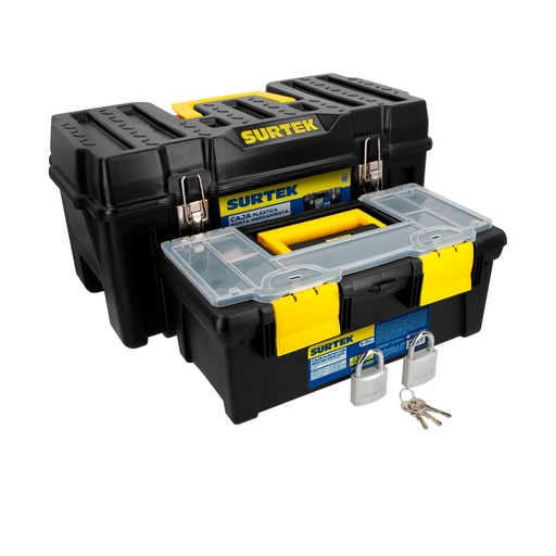 [HC154207] SURTEK JGO CAJAS PORTA        HERRAMIENTA 4PZ PLASTICO CPS4C