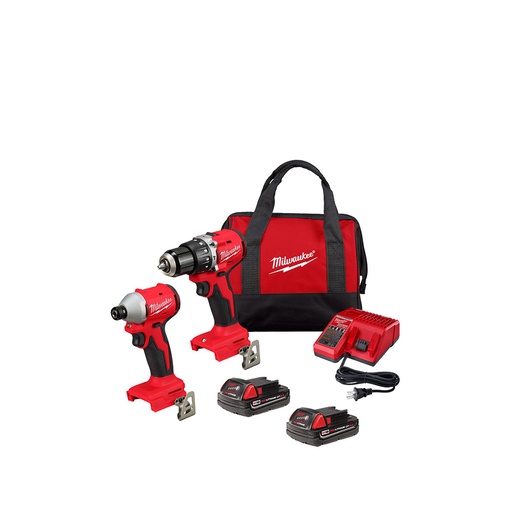 [HC164269] MILWAUKEE COMBO ROTOMART+     ATORNILLAD+ 2BAT+CARG+BOLSA